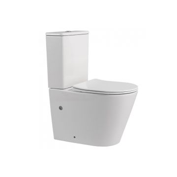 Унитаз Abber (Аббер) Bequem AC1112 компакт белый, безободковый