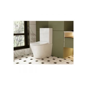 Унитаз Abber (Аббер) Bequem AC1112 компакт белый, безободковый