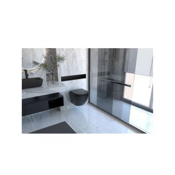 Унитаз Abber (Аббер) Bequem AC1100MB подвесной черный матовый, безободковый