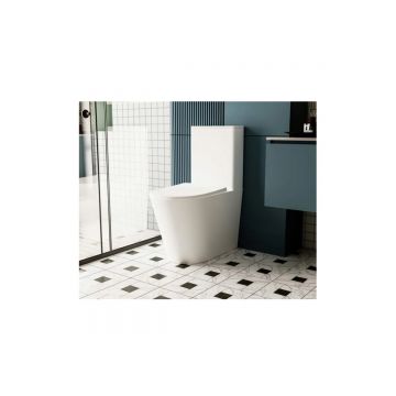 Унитаз Abber (Аббер) Bequem AC1112TMW компакт белый матовый, безободковый, смыв торнадо