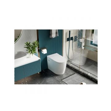 Унитаз Abber (Аббер) Bequem AC1114P приставной белый с импульсным смывом