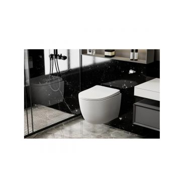 Унитаз Abber (Аббер) Bequem AC1100MW подвесной белый матовый, безободковый