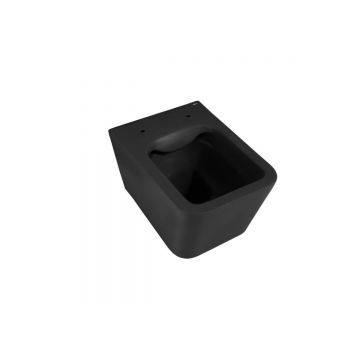 Унитаз Abber (Аббер) Rechteck AC1201MB подвесной черный матовый, безободковый