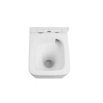 Унитаз Abber (Аббер) Rechteck AC1201T подвесной белый, безободковый, смыв торнадо