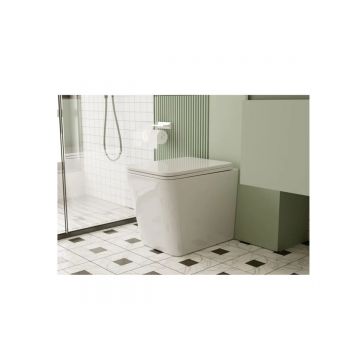 Унитаз Abber (Аббер) Rechteck AC1211 приставной белый, безободковый