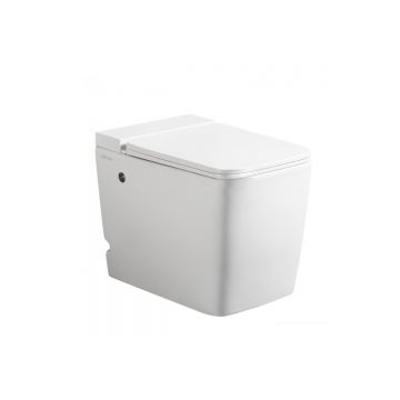 Унитаз Abber (Аббер) Rechteck AC1212P приставной белый с импульсным смывом