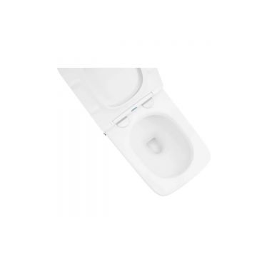 Унитаз Abber (Аббер) Rechteck AC1213P приставной белый с импульсным смывом