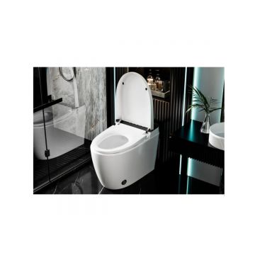 Электронный унитаз-биде Abber (Аббер) Bequem AC1116S приставной белый