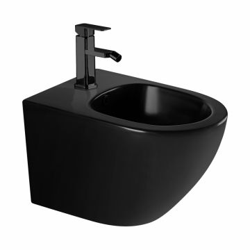 Биде Abber (Аббер) Bequem AC1150MB подвесное черное матовое