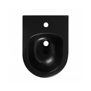 Биде Abber (Аббер) Bequem AC1150MB подвесное черное матовое