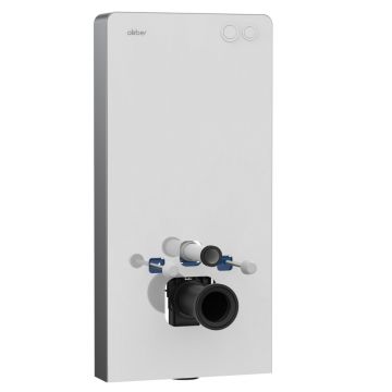 Инсталляционный модуль внешнего монтажа Abber (Аббер) AC0107MW для подвесного унитаза, белый