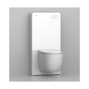 Инсталляционный модуль внешнего монтажа Abber (Аббер) AC0107MW для подвесного унитаза, белый