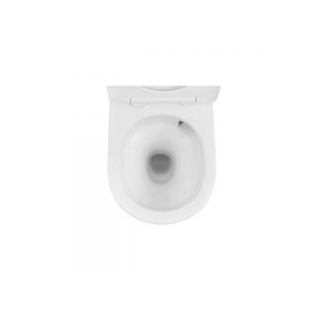 Унитаз Abber (Аббер) Bequem AC1100TMW подвесной белый матовый, безободковый, смыв торнадо