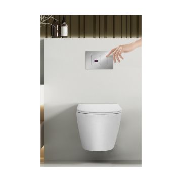 Кнопка смыва сенсорная Abber (Аббер) AC0122S хром глянцевый