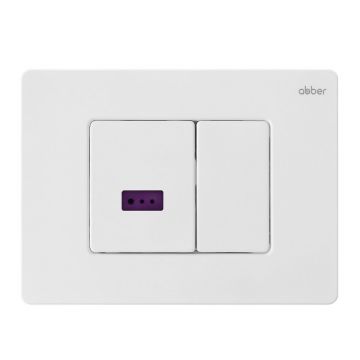 Кнопка смыва сенсорная Abber (Аббер) AC0122SMW белая матовая