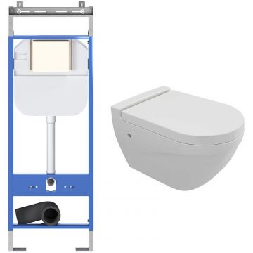Комплект инсталляции подвесной унитаз Bocchi (Боччи) Taormina 1012-001-0129 белый + инсталляция Creto (Крето) Standart 1.1 INST-CR-1.1