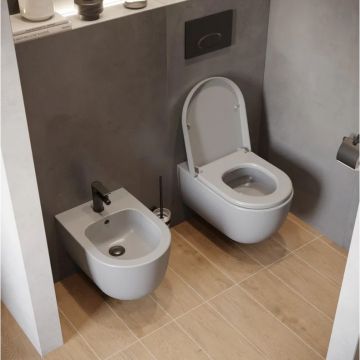 Биде подвесное Bocchi (Боччи) V-Tondo 1487-006-0120 серый матовый