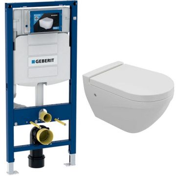 Комплект инсталляции подвесной унитаз Bocchi (Боччи) Taormina 1012-001-0129 белый + инсталляция Geberit (Гэберит) Duofix UP320 111.300.00.5