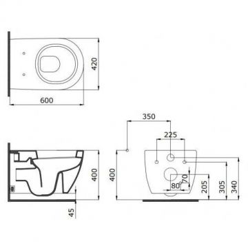 Унитаз подвесной Bocchi (Боччи) Fenice 1166-005-0129 черный
