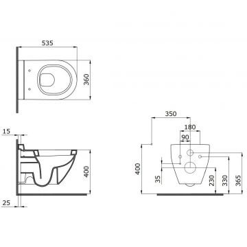 Унитаз подвесной Bocchi (Боччи) Taormina 1012-004-0129 черный матовый