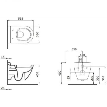 Унитаз подвесной Bocchi (Боччи) Taormina Arch 1012-005-0129 черный