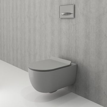 Унитаз подвесной Bocchi (Боччи) V-Tondo 1416-006-0129 серый матовый