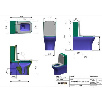 Унитаз-компакт Bocchi (Боччи) Scala 1480-064-0129 белый