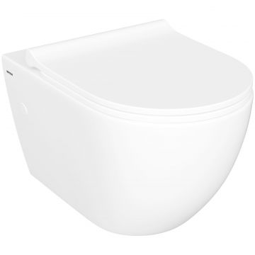 Унитаз подвесной Боччи V-Tondo 1416-001-0129 сиденье ARTIQ Okus Slim SO с микролифтом, Bocchi
