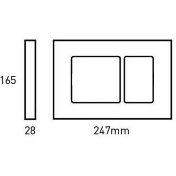 Клавиша смыва для унитаза Bocchi (Боччи) Cesano 8200-0032 белый