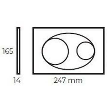 Клавиша смыва для унитаза Bocchi (Боччи) Savio 8200-0012 белый