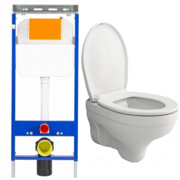 Комплект инсталляции Bocchi (Боччи) Taormina Pro Rimless 1451-001-0129 подвесной унитаз + инсталляция Creto (Крето) Standart 1.1