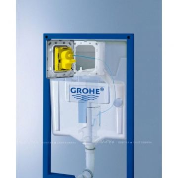 Комплект инсталляции Bocchi (Боччи) V-Tondo 1416-001-0129 подвесной унитаз + Grohe (Гроэ) Rapid SL 38721001 3 в 1 с кнопкой смыва