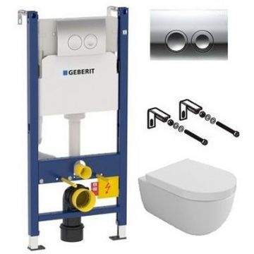 Комплект инсталляции Bocchi (Боччи) V-Tondo 1416-001-0129 подвесной унитаз + инсталляция Geberit (Гэберит) 458.124.21.1