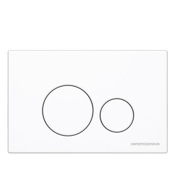 Комплект инсталляции 4 в 1 Ceramicanova (Керамиканова) Подвесной унитаз Metric Rimless арт. CN3007 + Шумоизоляционная панель для инсталляции арт. CN1000 + Система инсталляции для унитазов CERAMICANOVA Envision с кнопкой смыва Round цвет белый и креплениям