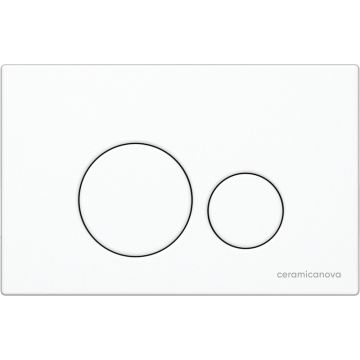 Комплект инсталляции 4 в 1 Ceramicanova Подвесной унитаз Forma Rimless арт. CN3009 + Шумоизоляционная панель для инсталляции арт. CN1000 + Система инсталляции для унитазов CERAMICANOVA Envision с кнопкой смыва Round цвет белый и креплениями арт. CN1001W