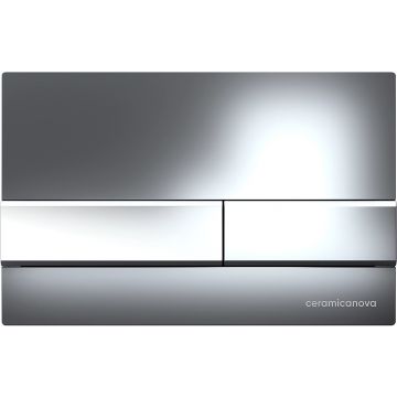 Комплект инсталляции 4 в 1 Ceramicanova (Керамиканова) Подвесной унитаз Forma Rimless арт. CN3009 + Шумоизоляционная панель для инсталляции арт. CN1000 + Система инсталляции для унитазов CERAMICANOVA Envision с кнопкой смыва Flat цвет хром, креплениями, а