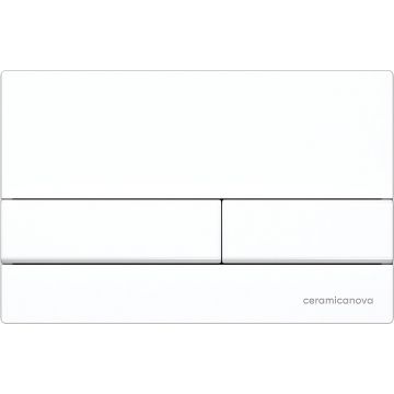 Комплект инсталляции 4 в 1 Ceramicanova Подвесной унитаз Forma Rimless арт. CN3009 + Шумоизоляционная панель для инсталляции арт. CN1000 + Система инсталляции для унитазов CERAMICANOVA Envision с кнопкой смыва Flat цвет белый, креплениями, арт. CN1002W