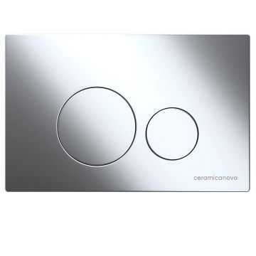 Комплект инсталляции 4 в 1 Ceramicanova (Керамиканова) Подвесной унитаз Metropol Rimless арт. CN4002 + Шумоизоляционная панель для инсталляции арт. CN1000 + Система инсталляции для унитазов CERAMICANOVA Envision с кнопкой смыва Round цвет хром и крепления