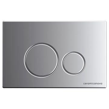 Комплект инсталляции 4 в 1 Ceramicanova (Керамиканова) Подвесной унитаз Metropol Rimless арт. CN4002MB + Шумоизоляционная панель для инсталляции арт. CN1000 + Система инсталляции для унитазов CERAMICANOVA Envision с кнопкой смыва Round цвет хром матовый и