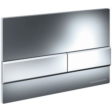 Комплект инсталляции 4 в 1 Ceramicanova (Керамиканова) Подвесной унитаз Metropol Rimless арт. CN4002MB + Шумоизоляционная панель для инсталляции арт. CN1000 + Система инсталляции для унитазов CERAMICANOVA Envision с кнопкой смыва Flat цвет хром, крепления