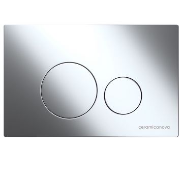 Комплект инсталляции 4 в 1 Ceramicanova Подвесной унитаз Balearica Rimless арт. CN6000 + Шумоизоляционная панель для инсталляции арт. CN1000 + Система инсталляции для унитазов CERAMICANOVA Envision с кнопкой смыва Round цвет хром и креплениями, арт. CN100