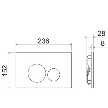 Комплект инсталляции 4 в 1 Ceramicanova (Керамиканова) Подвесной унитаз Balearica Rimless арт. CN6000 + Шумоизоляционная панель для инсталляции арт. CN1000 + Система инсталляции для унитазов CERAMICANOVA Envision с кнопкой смыва Round цвет хром матовый и