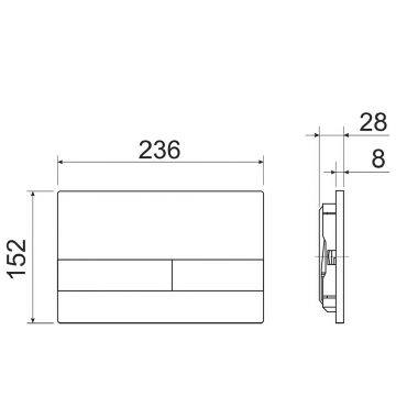 Комплект инсталляции 4 в 1 Ceramicanova (Керамиканова) Подвесной унитаз Balearica Rimless арт. CN6000 + Шумоизоляционная панель для инсталляции арт. CN1000 + Система инсталляции для унитазов CERAMICANOVA Envision с кнопкой смыва Flat цвет белый, крепления