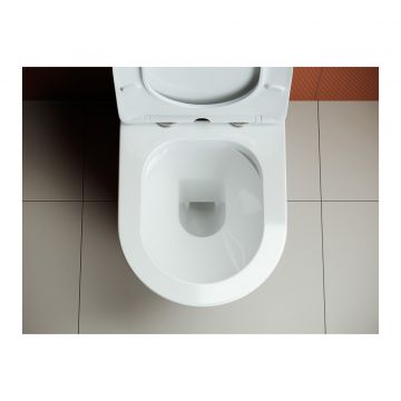 Унитаз напольный, приставной Ceramicanova (Керамиканова) Highlight CN1802 Белый