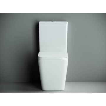 Унитаз напольный, приставной Ceramicanova (Керамиканова) Cubic CN1803 Белый