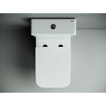 Унитаз напольный, приставной Ceramicanova (Керамиканова) Cubic CN1803 Белый