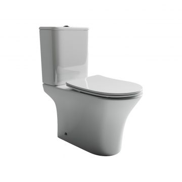 Унитаз напольный, приставной Ceramicanova (Керамиканова) Fortuna CN9001 Белый