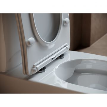 Унитаз напольный, приставной Ceramicanova (Керамиканова) Fortuna CN9001 Белый