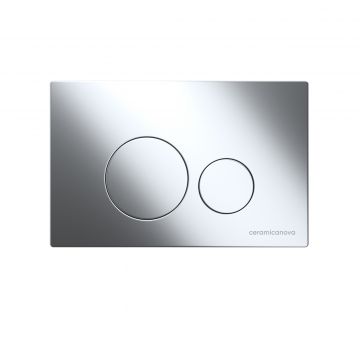 Система инсталляции для унитазов Ceramicanova (Керамиканова) Envision с кнопкой смыва Round цвет хром и креплениями, арт. CN1001CH