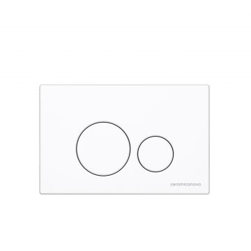 Система инсталляции для унитазов Ceramicanova (Керамиканова) Envision с кнопкой смыва Round цвет белый и креплениями, арт. CN1001W